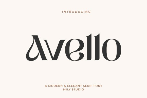 Avello: Command Attention with Sophisticated Serif Style