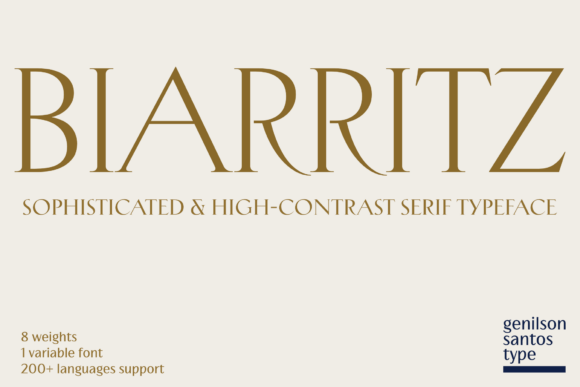 Biarritz: The Serif Typeface for Quiet Luxury Branding