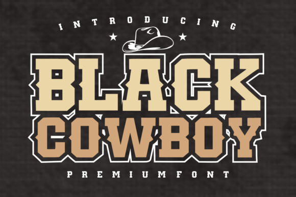 Black Cowboy: The Bold Western Display Font