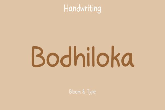 Bodhiloka: A Warm Handwriting Font for Authentic Design