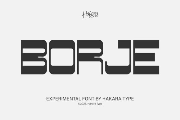 Borje: The Futuristic Font for Bold, Modern Branding