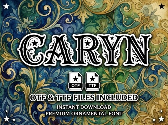 Caryn: A Display Font for Bold, Artistic Statements