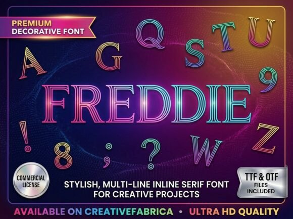 Freddie: Channeling Neon Nights in Your Designs