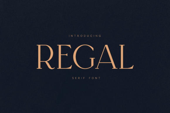 Regal: A Modern Serif for Timeless Luxury Design