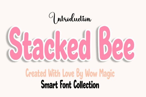 Stacked Bee: A Playful Display Font for Bold Branding
