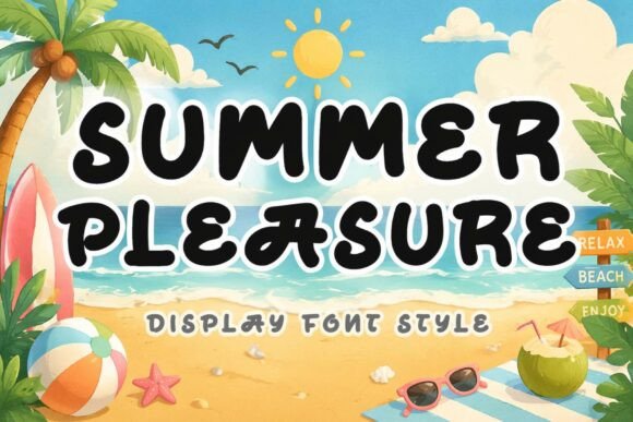 Summer Pleasure: The Fun Display Font for Bold Ideas